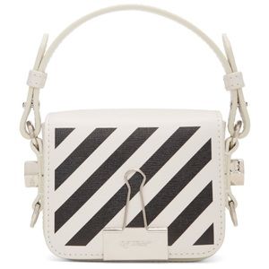 NWT Off-White Baby Binder Clip Bag